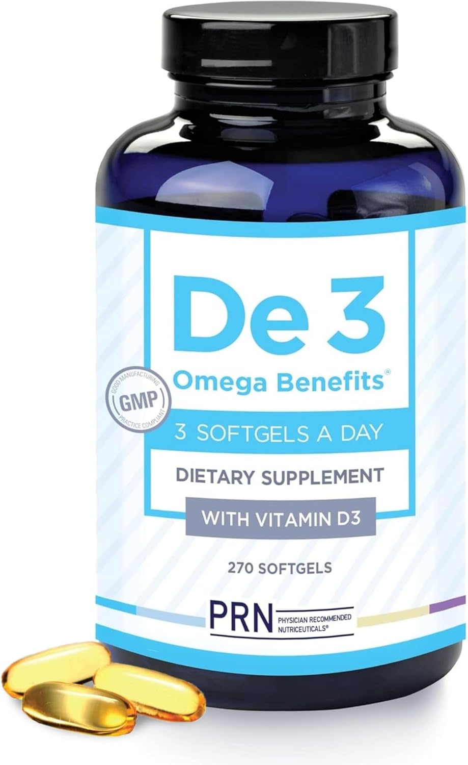 PRN De3 Dry Eye Omega-3 bottle