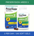 PreserVision AREDS 2 eye vitamin 210 softgels bottle