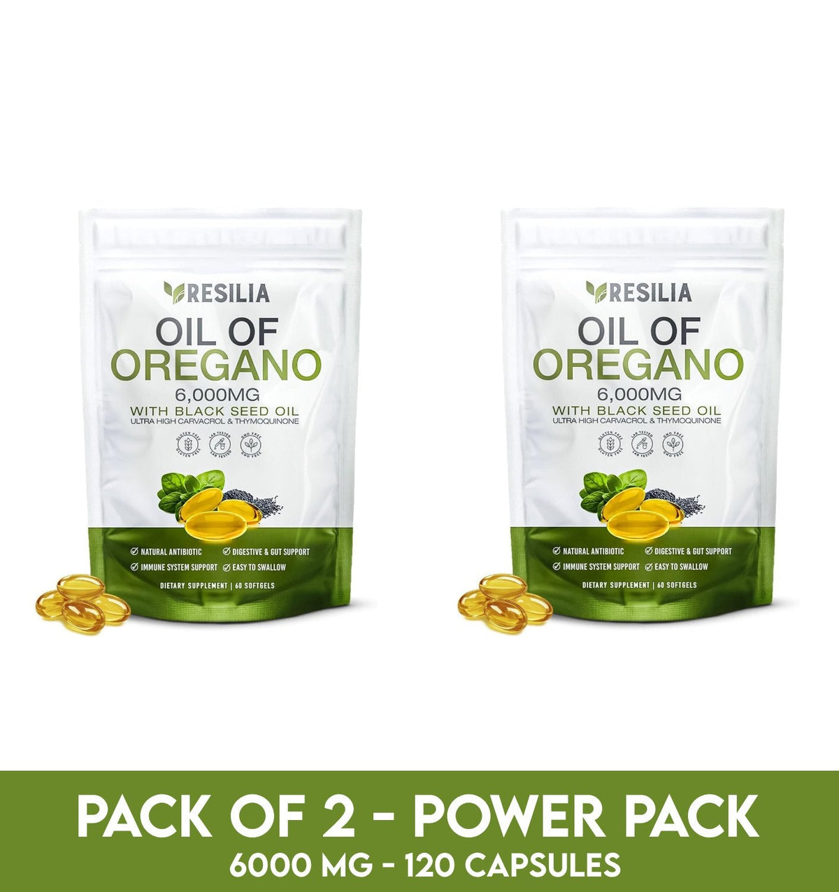Resilia oil of oregano pack of 2