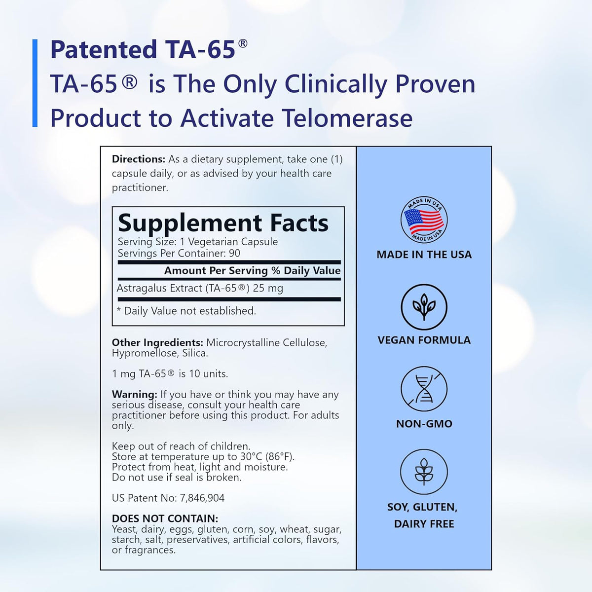 TA-65 supplement details