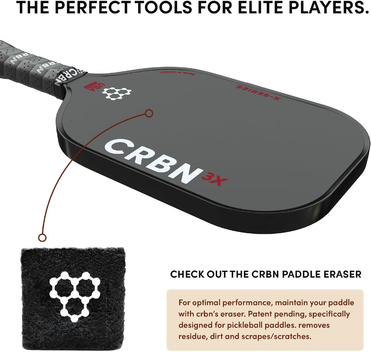 CRBN carbon fiber paddle surface