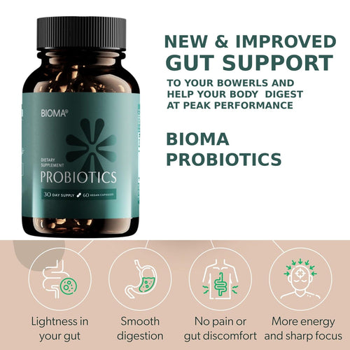 BIOMA probiotic gut support 60 capsules