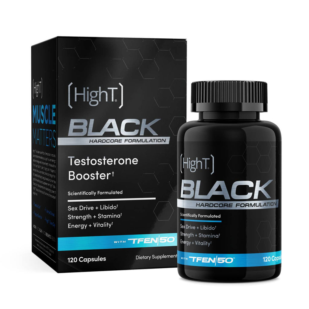 High T Black testosterone support bottle