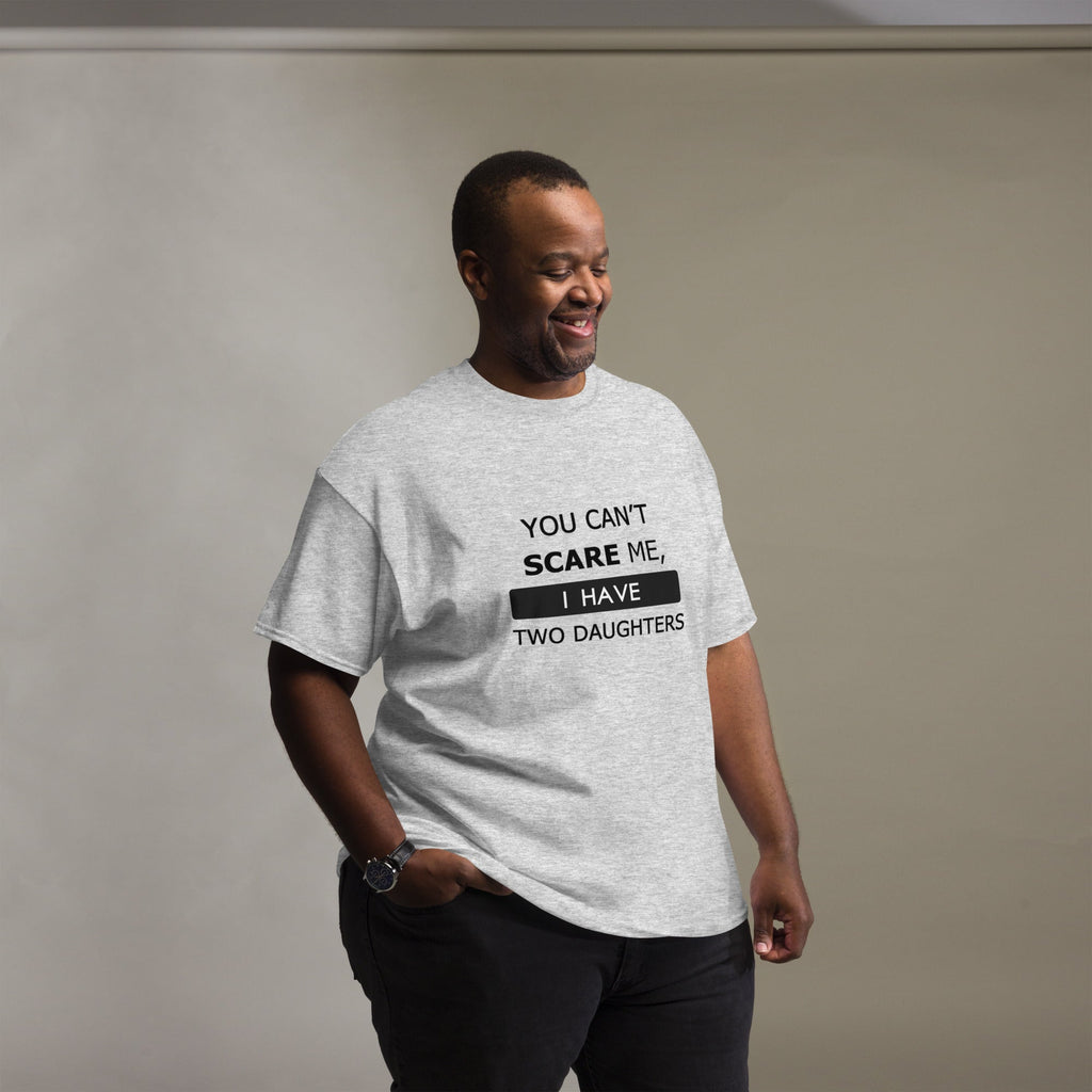 Two daughters dad t-shirt front