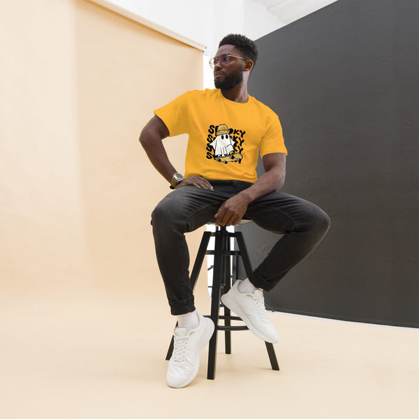 Where smoke meets skate men's tee